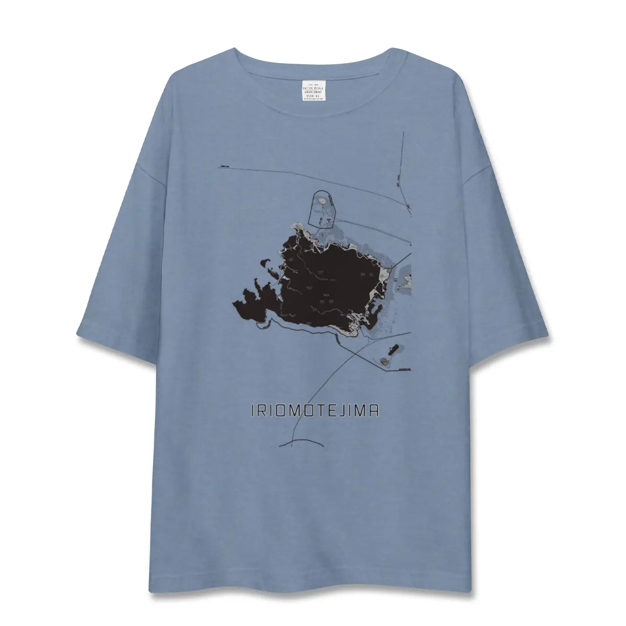 【西表島(沖縄県)】地図柄ビッグシルエットTシャツ