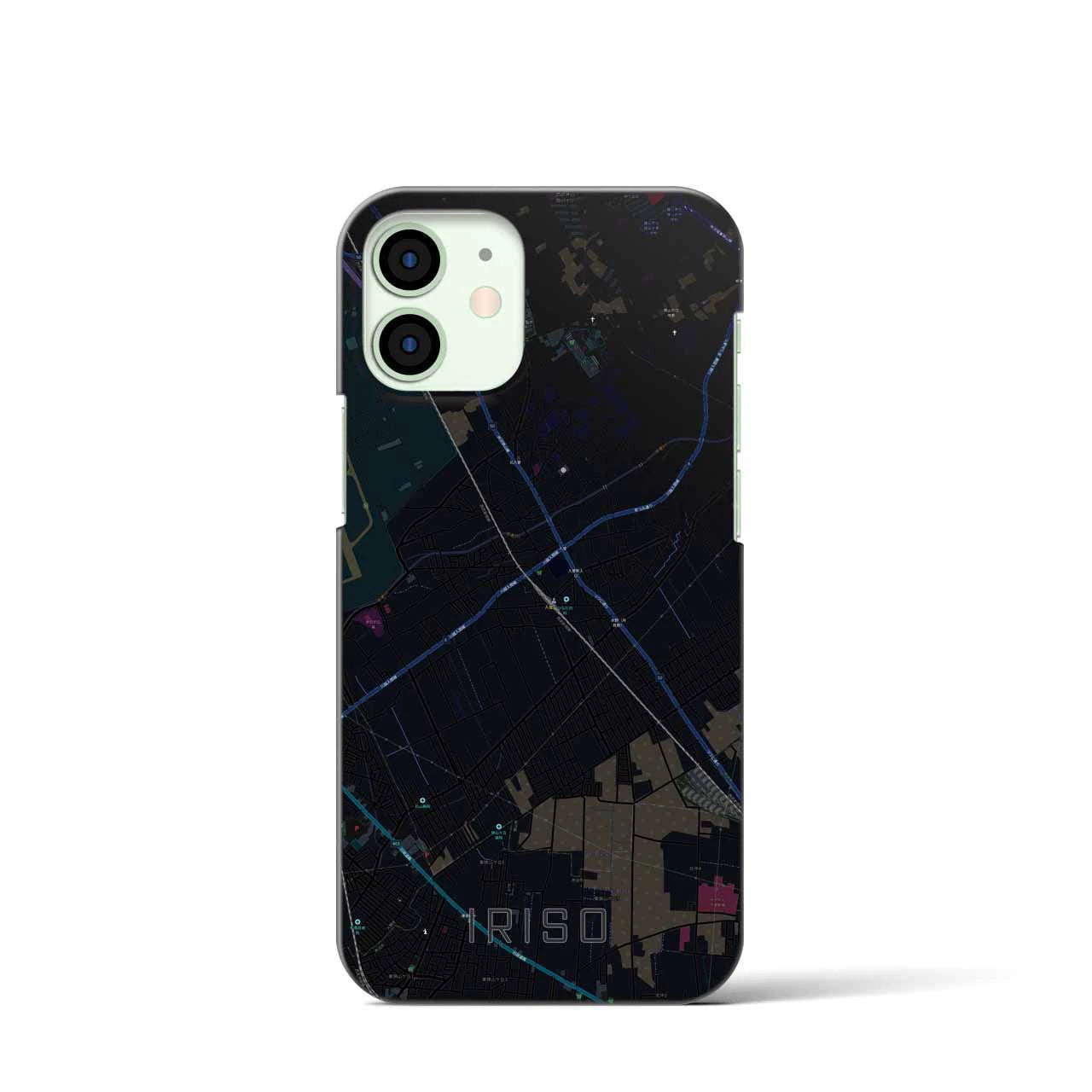 【入曽(埼玉県)】地図柄iPhoneケース(バックカバータイプ)