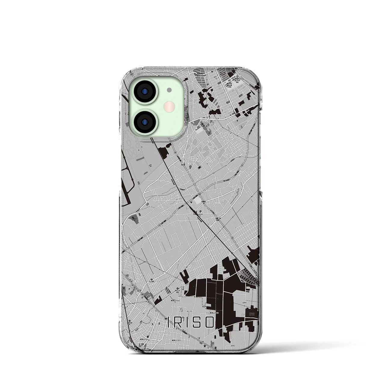 【入曽(埼玉県)】地図柄iPhoneケース(クリアタイプ)