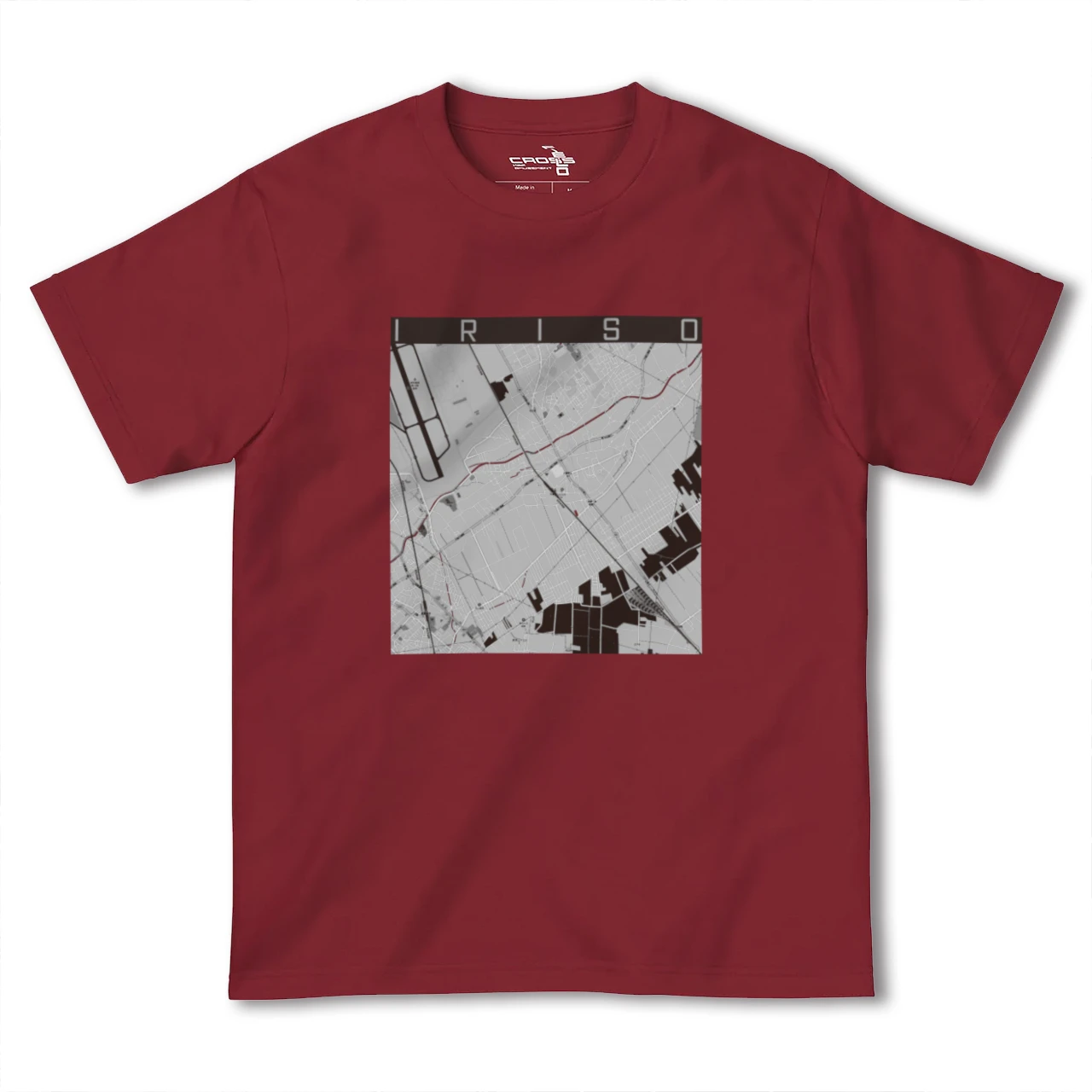 【入曽(埼玉県)】地図柄ヘビーウェイトTシャツ