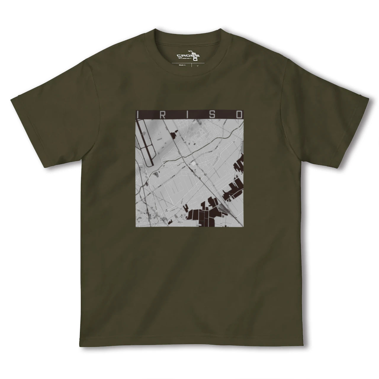 【入曽(埼玉県)】地図柄ヘビーウェイトTシャツ