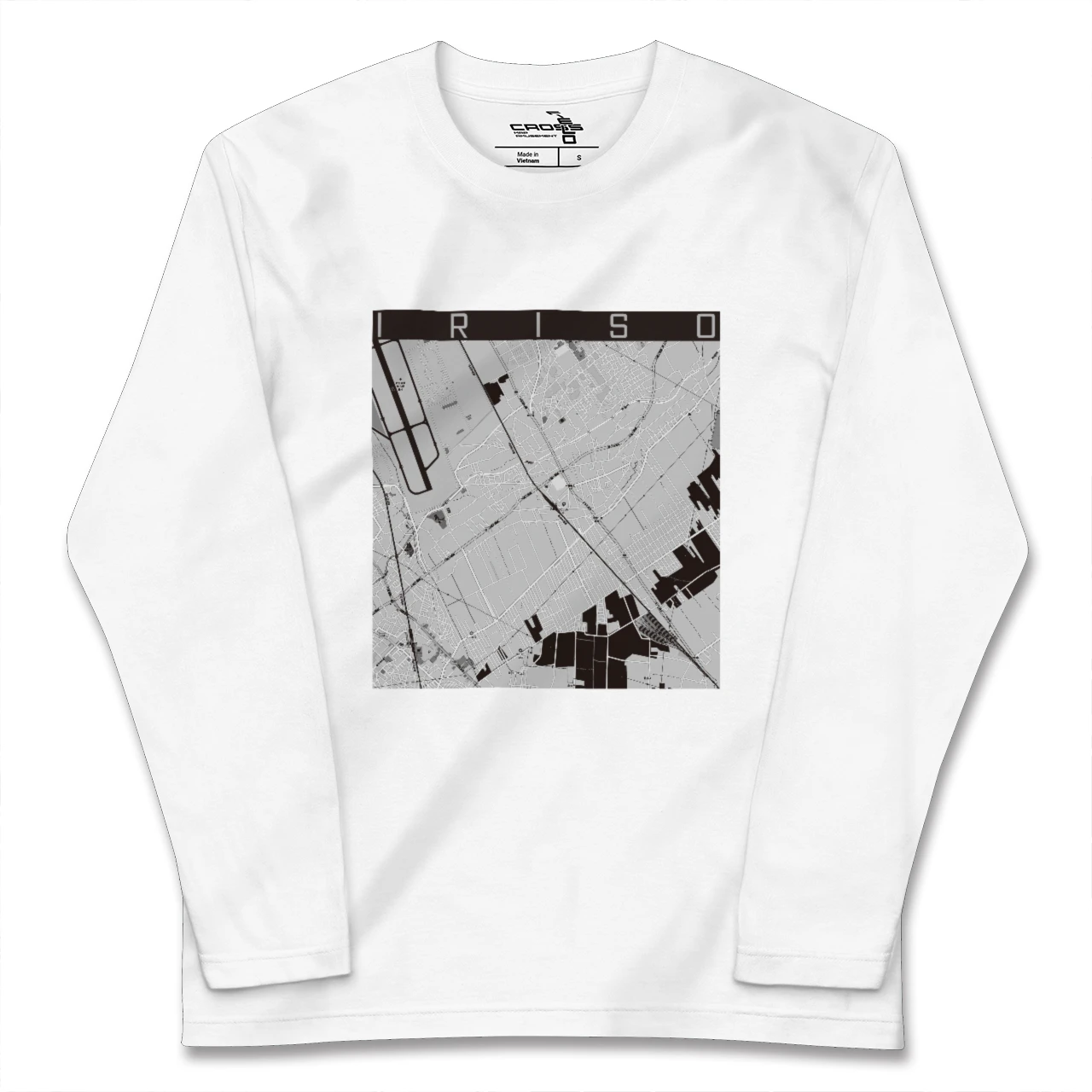 【入曽(埼玉県)】地図柄ロングスリーブTシャツ