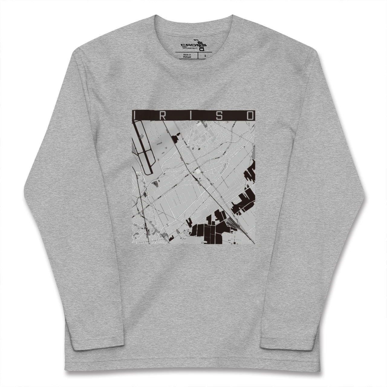 【入曽(埼玉県)】地図柄ロングスリーブTシャツ