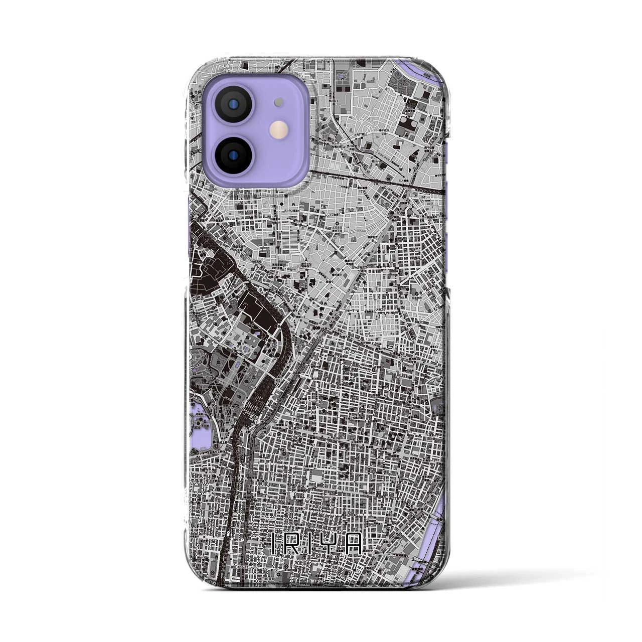 【入谷(東京都)】地図柄iPhoneケース(クリアタイプ)