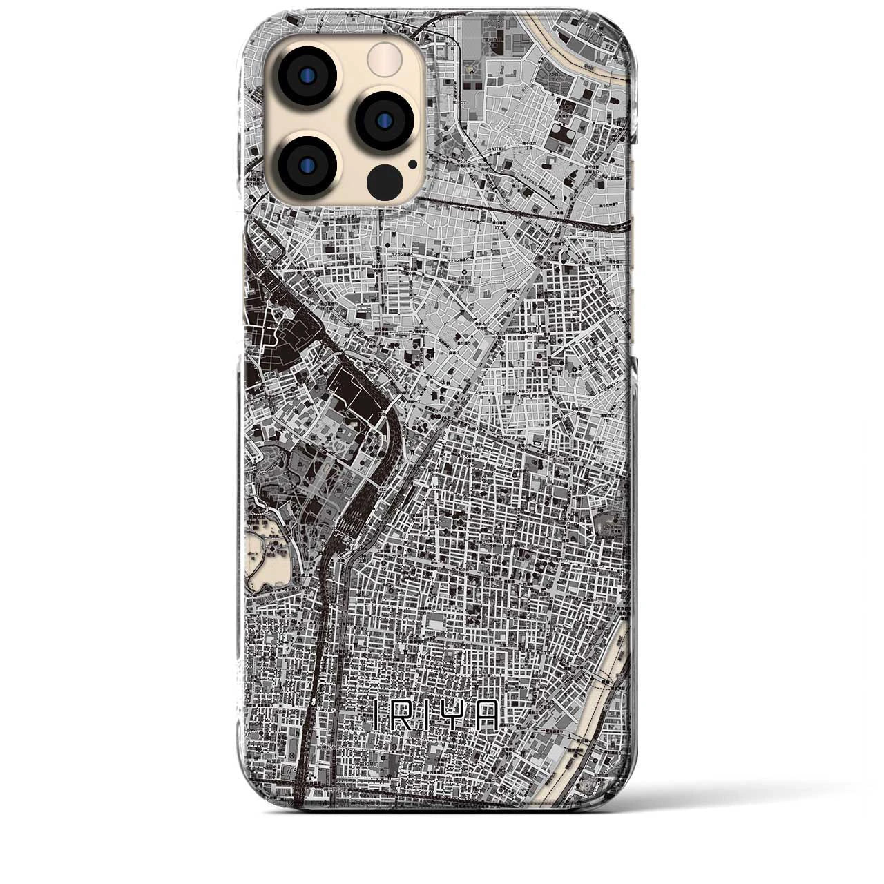 【入谷(東京都)】地図柄iPhoneケース(クリアタイプ)