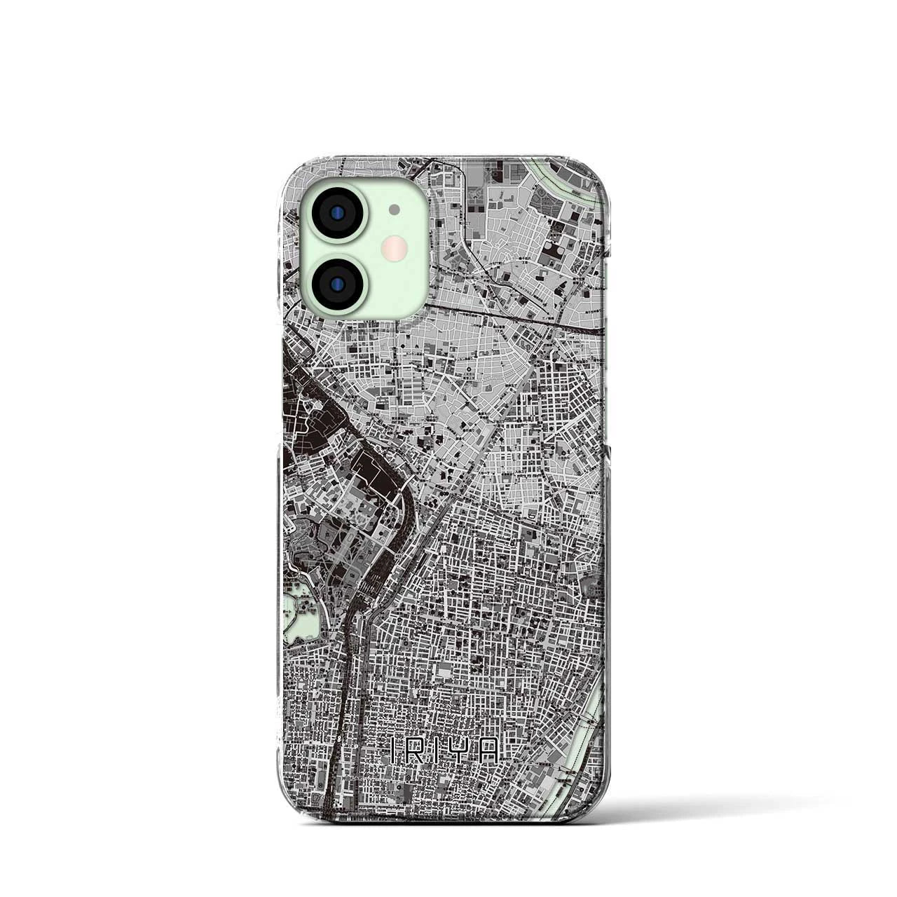 【入谷(東京都)】地図柄iPhoneケース(クリアタイプ)