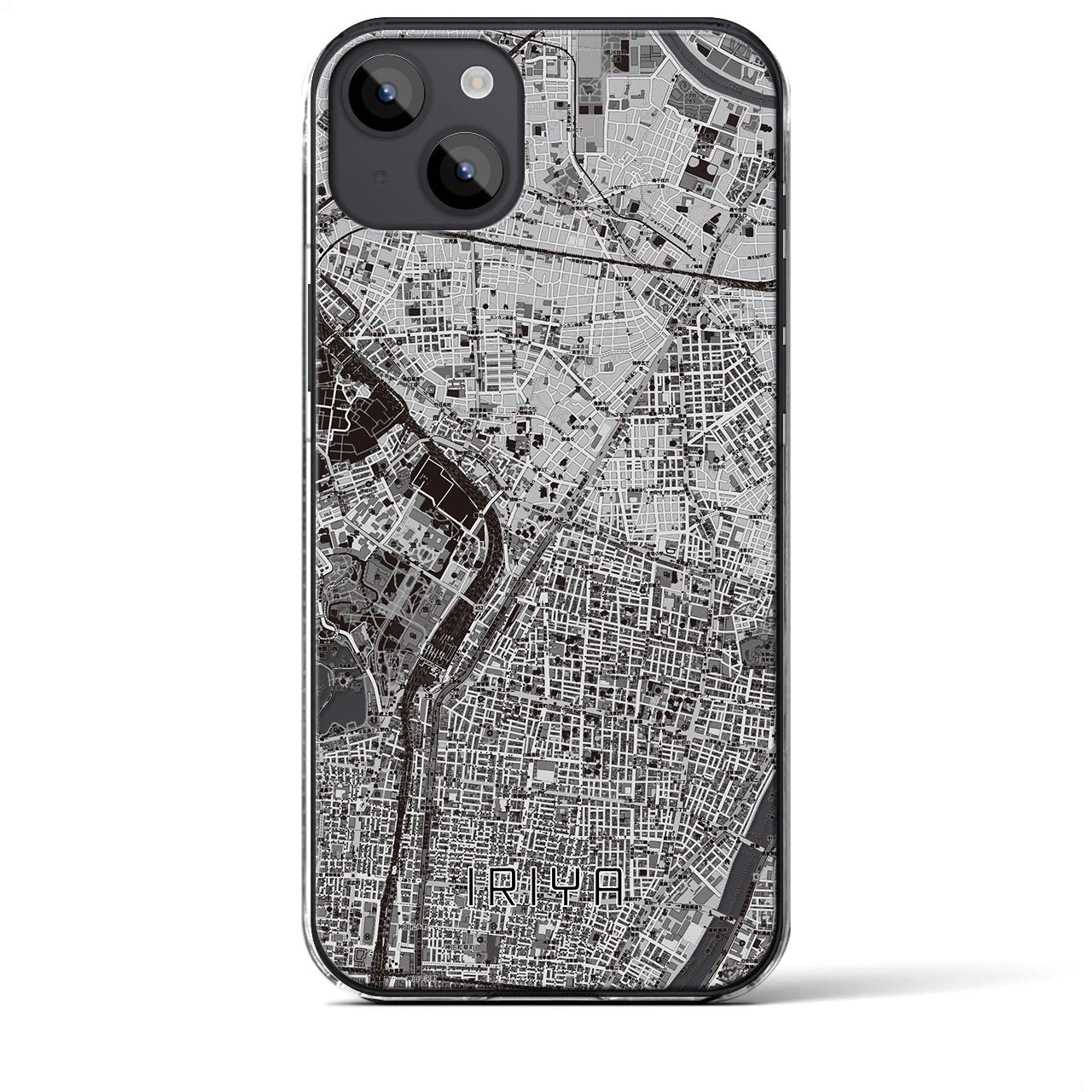 【入谷(東京都)】地図柄iPhoneケース(クリアタイプ)