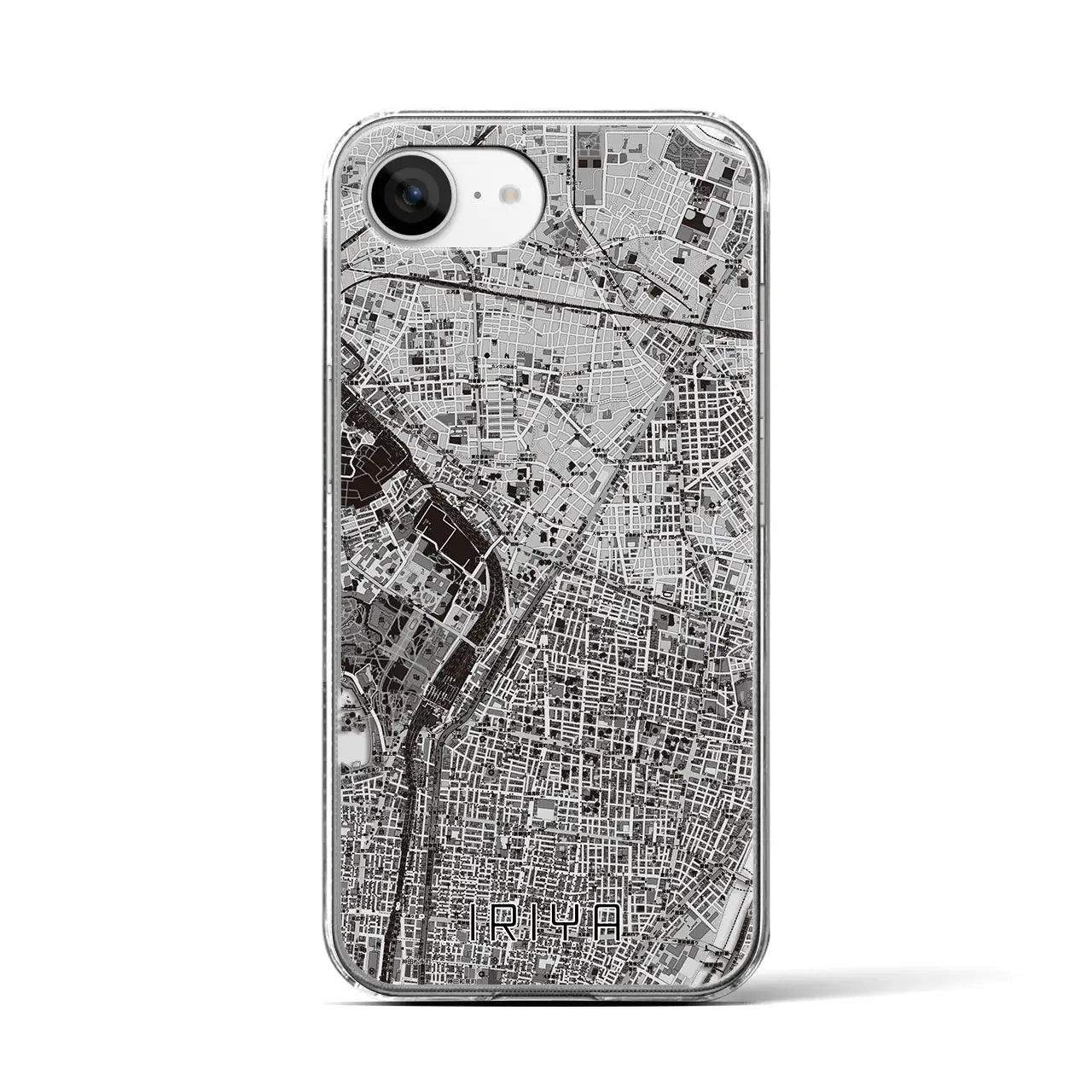 【入谷(東京都)】地図柄iPhoneケース(クリアタイプ)