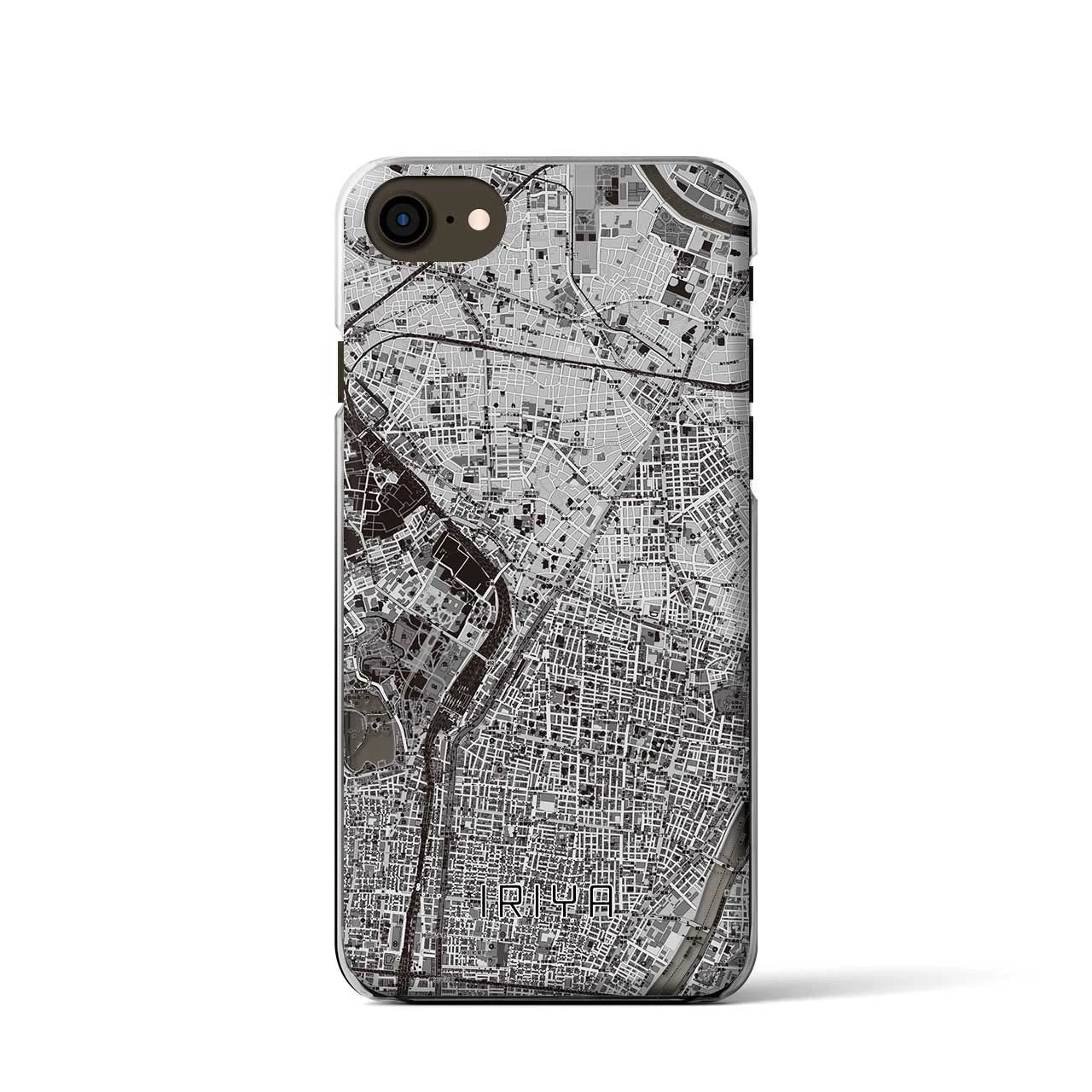 【入谷(東京都)】地図柄iPhoneケース(クリアタイプ)