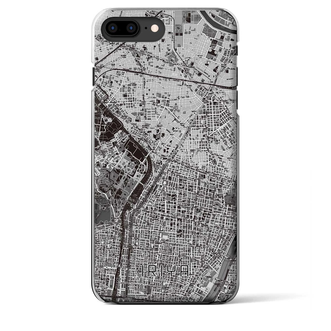【入谷(東京都)】地図柄iPhoneケース(クリアタイプ)