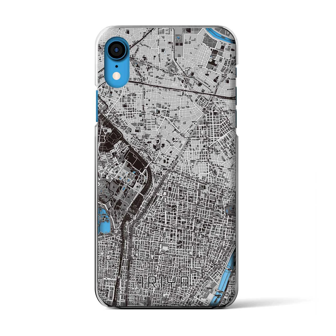 【入谷(東京都)】地図柄iPhoneケース(クリアタイプ)