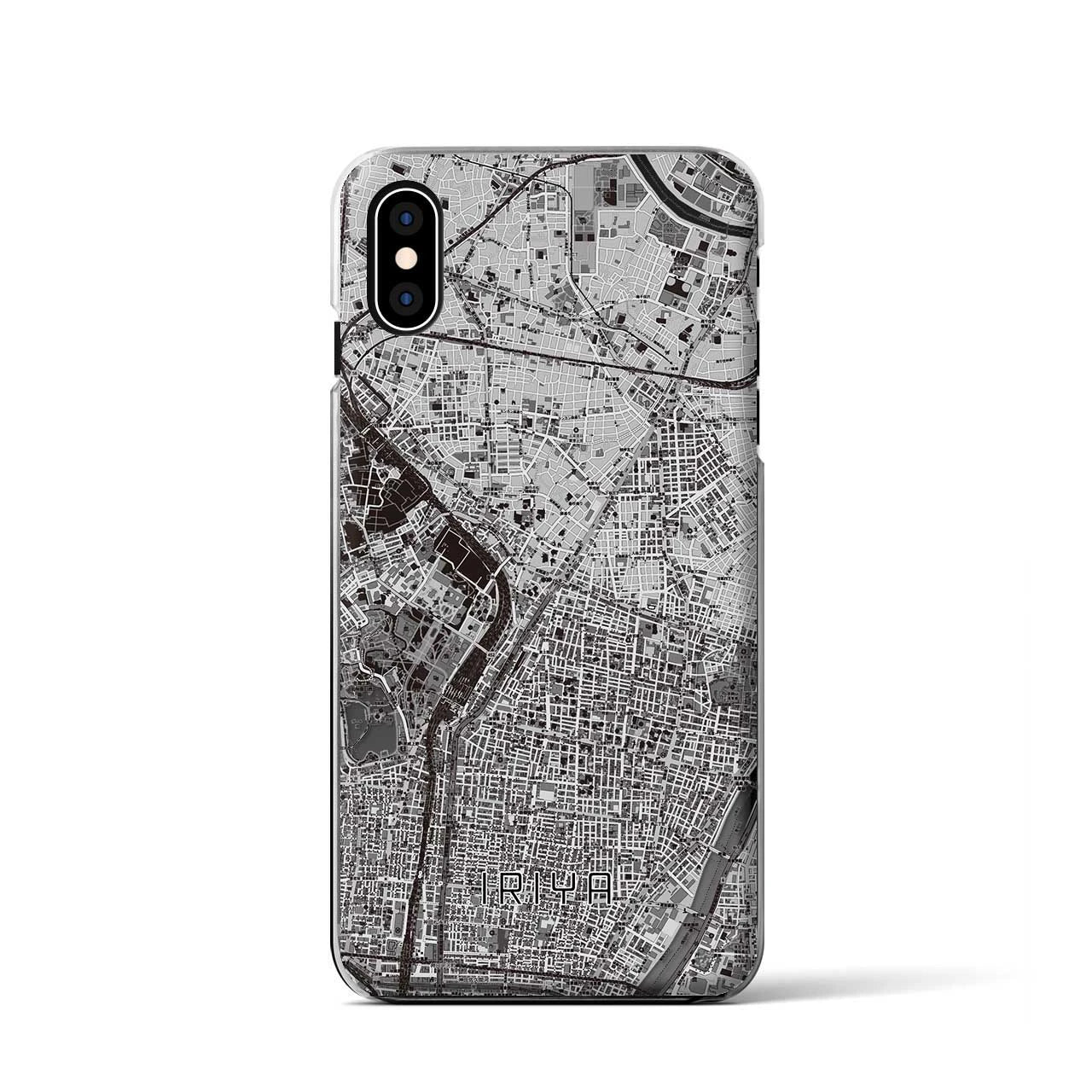 【入谷(東京都)】地図柄iPhoneケース(クリアタイプ)