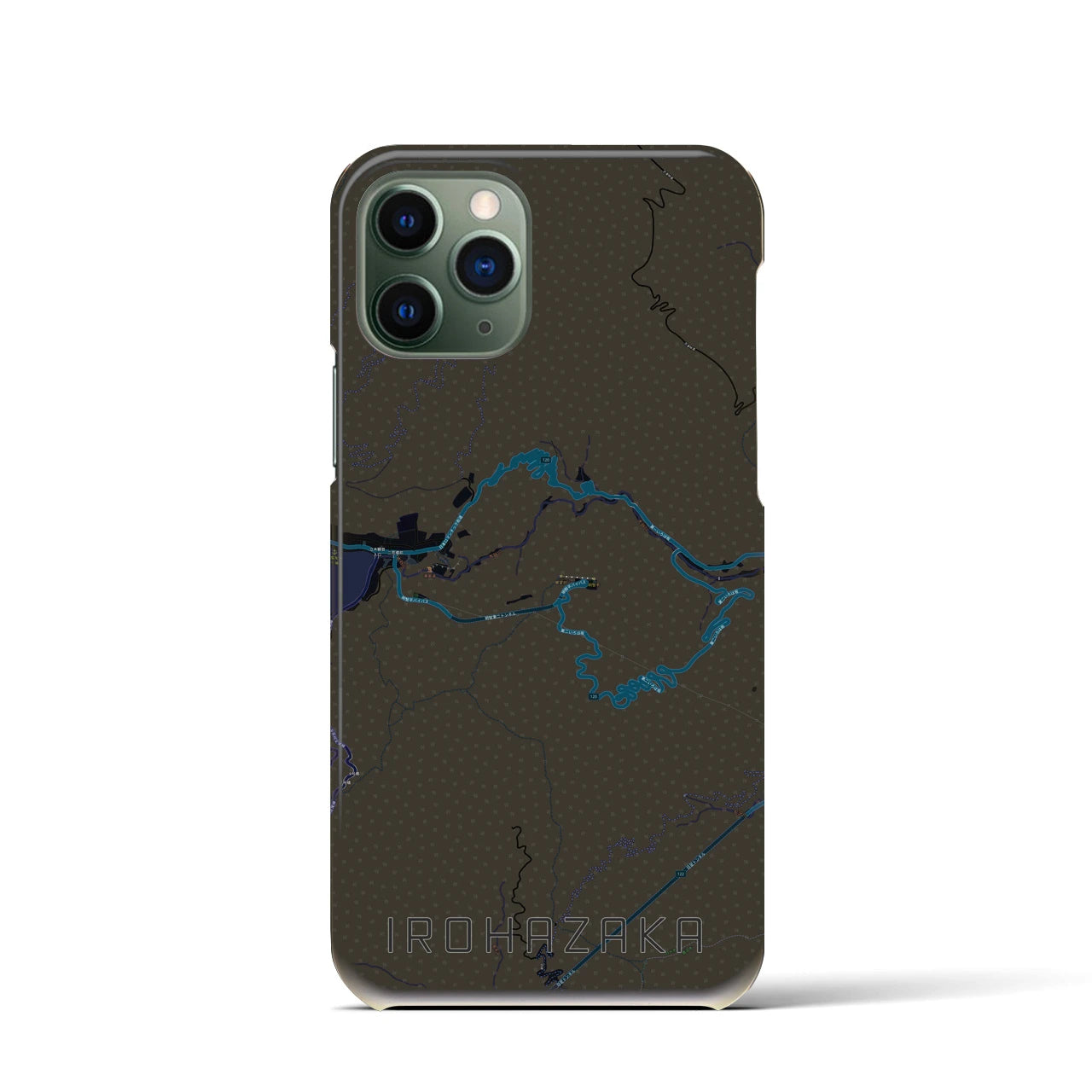 【いろは坂(栃木県)】地図柄iPhoneケース(バックカバータイプ)