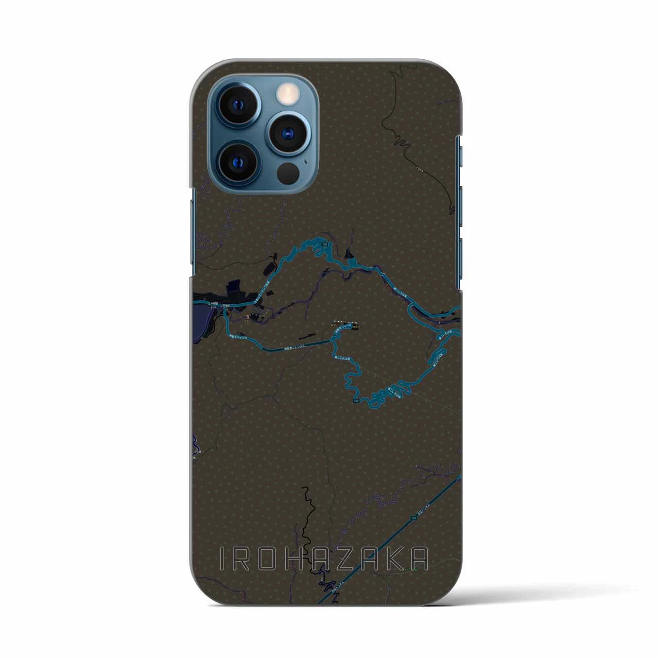 【いろは坂(栃木県)】地図柄iPhoneケース(バックカバータイプ)