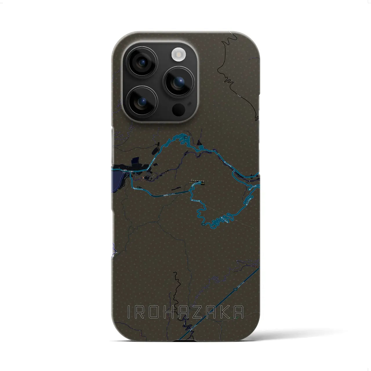 【いろは坂(栃木県)】地図柄iPhoneケース(バックカバータイプ)