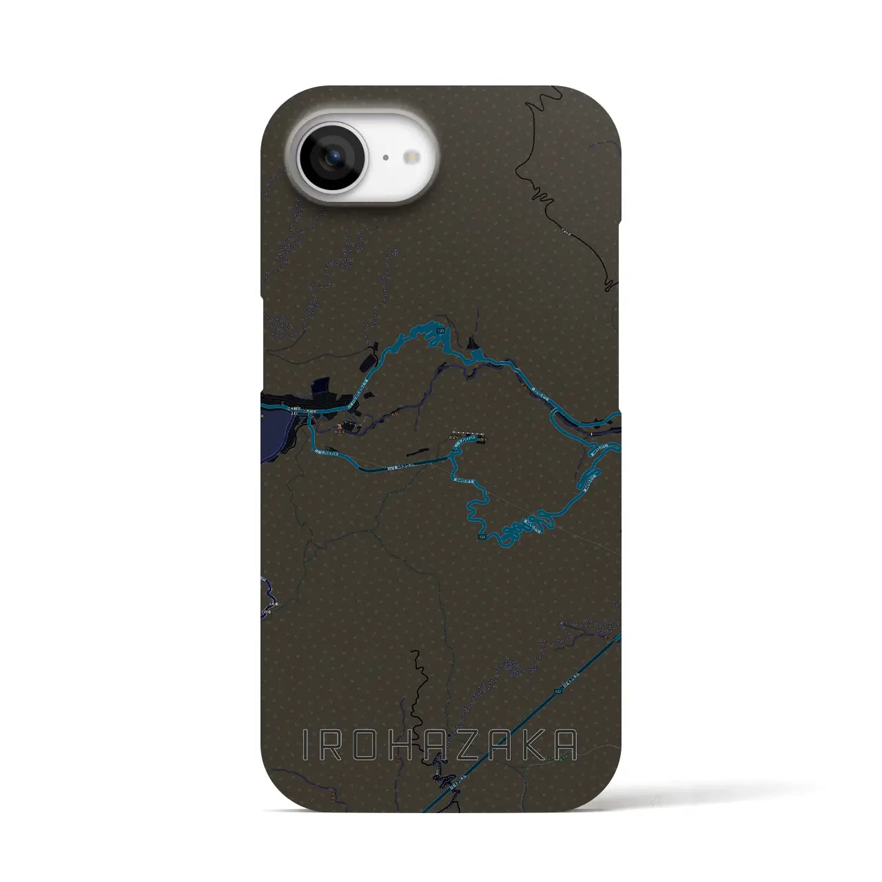 【いろは坂(栃木県)】地図柄iPhoneケース(バックカバータイプ)