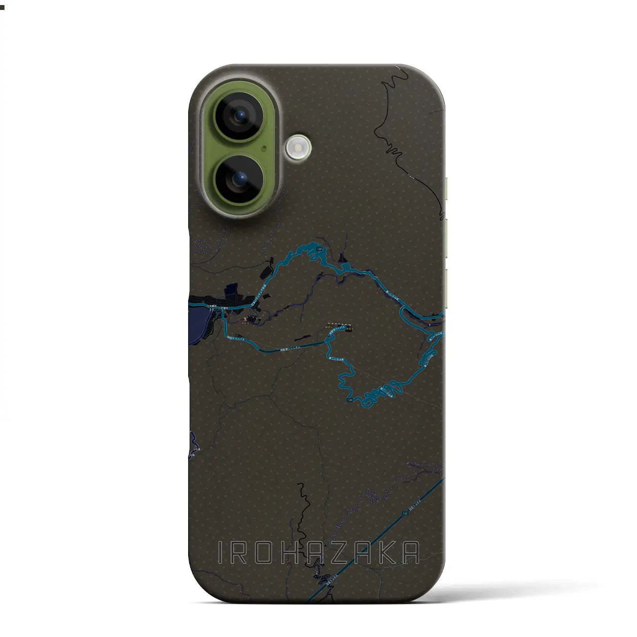 【いろは坂(栃木県)】地図柄iPhoneケース(バックカバータイプ)