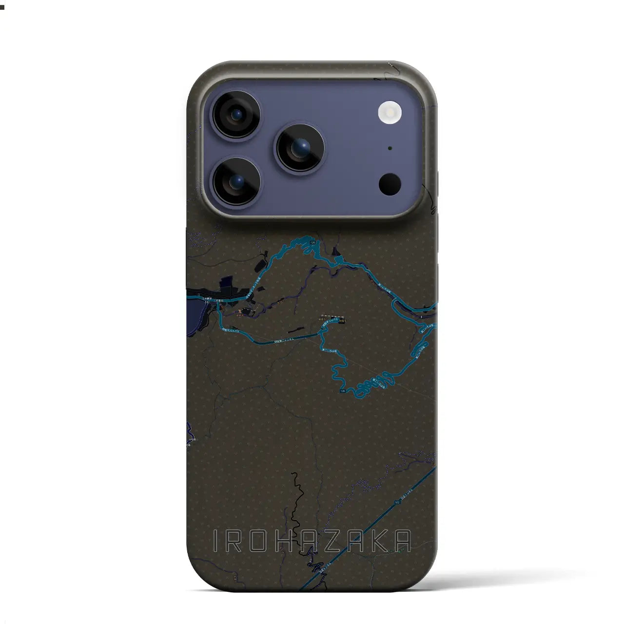 【いろは坂(栃木県)】地図柄iPhoneケース(バックカバータイプ)