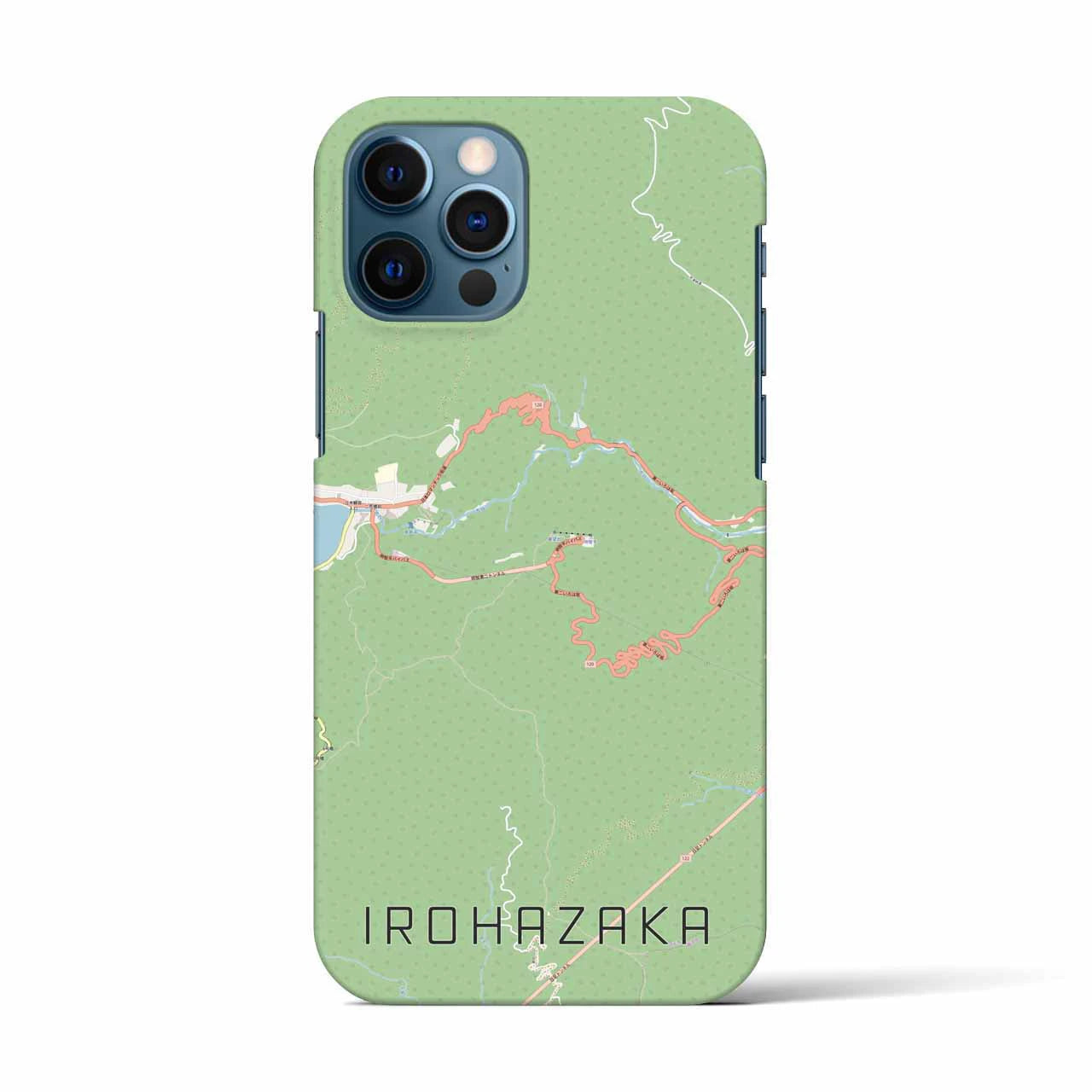 【いろは坂(栃木県)】地図柄iPhoneケース(バックカバータイプ)