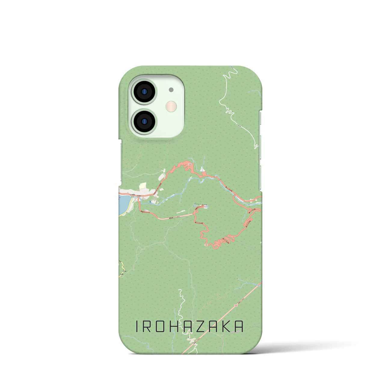 【いろは坂(栃木県)】地図柄iPhoneケース(バックカバータイプ)