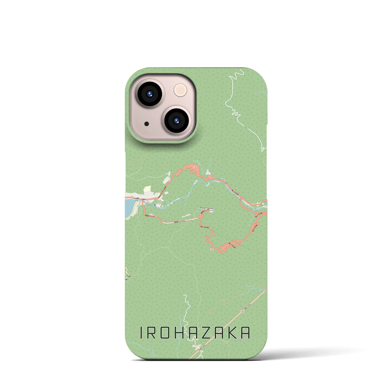 【いろは坂(栃木県)】地図柄iPhoneケース(バックカバータイプ)