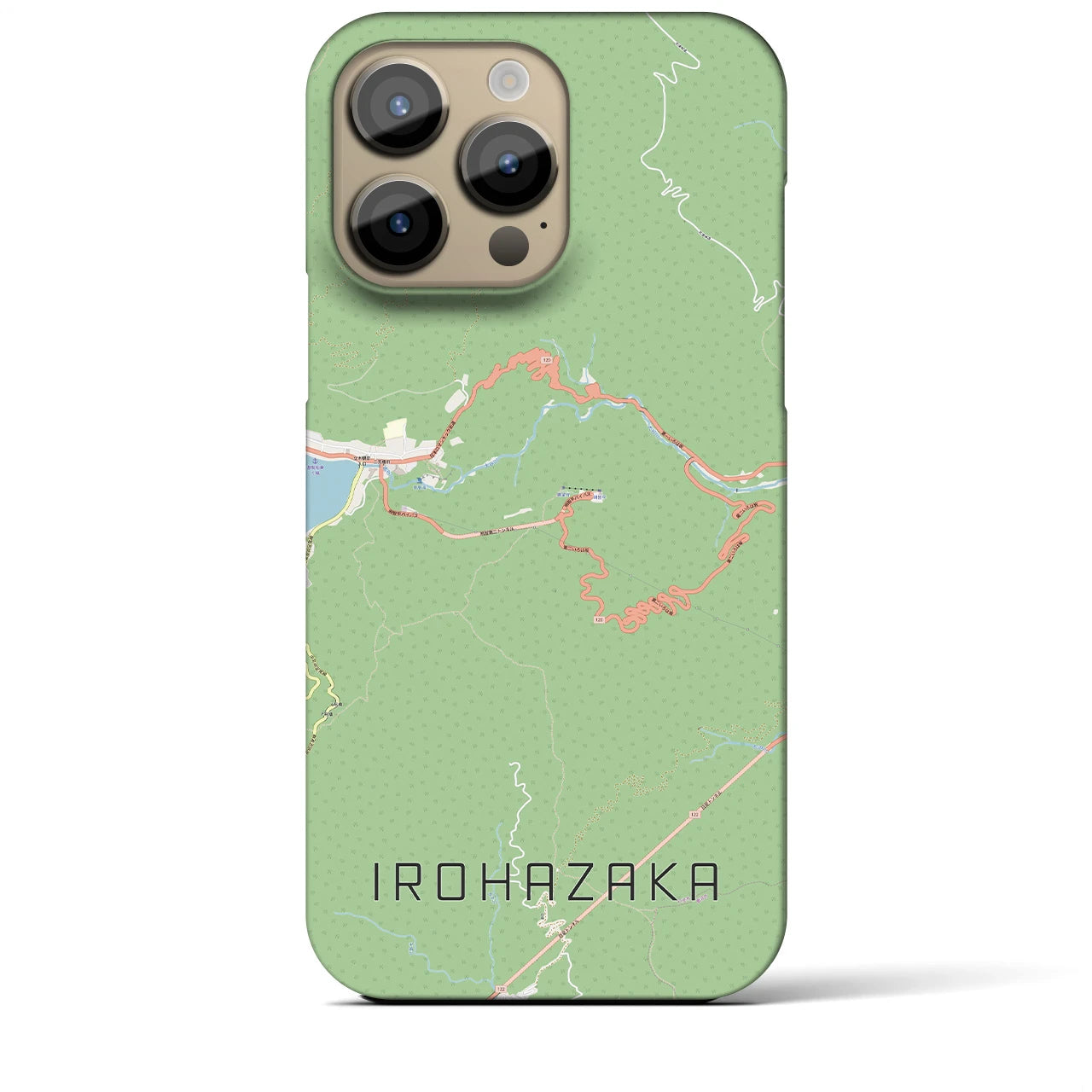 【いろは坂(栃木県)】地図柄iPhoneケース(バックカバータイプ)