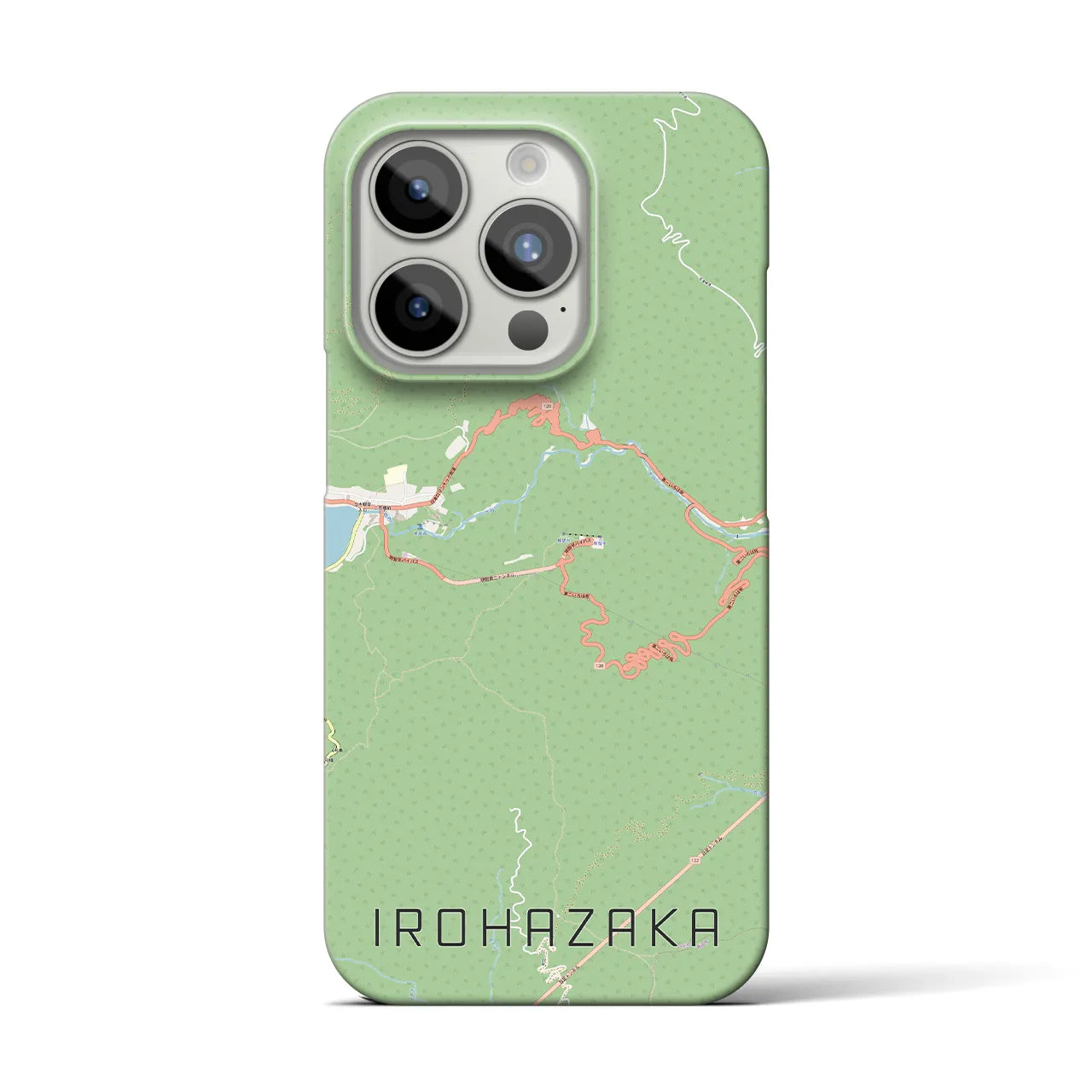 【いろは坂(栃木県)】地図柄iPhoneケース(バックカバータイプ)
