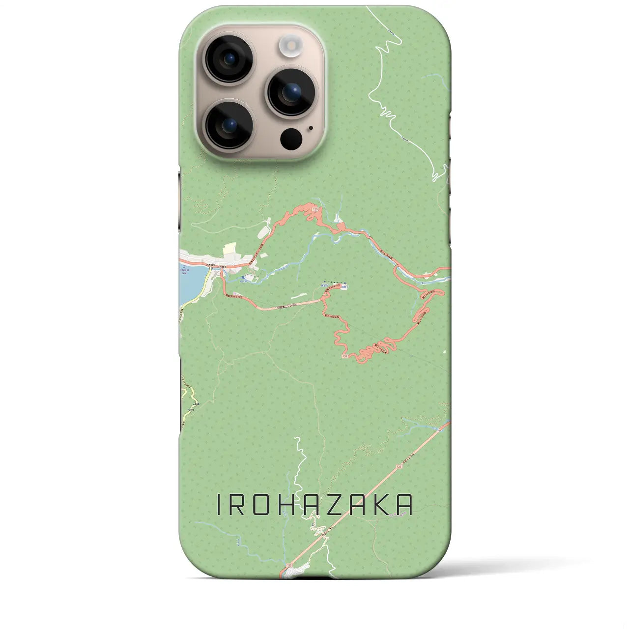 【いろは坂(栃木県)】地図柄iPhoneケース(バックカバータイプ)