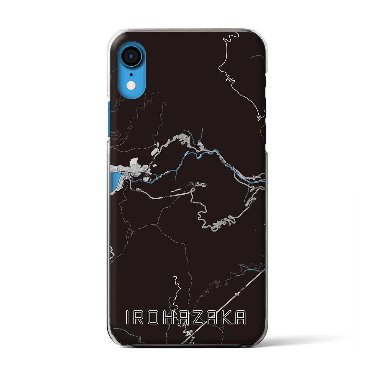 【いろは坂(栃木県)】地図柄iPhoneケース(クリアタイプ)