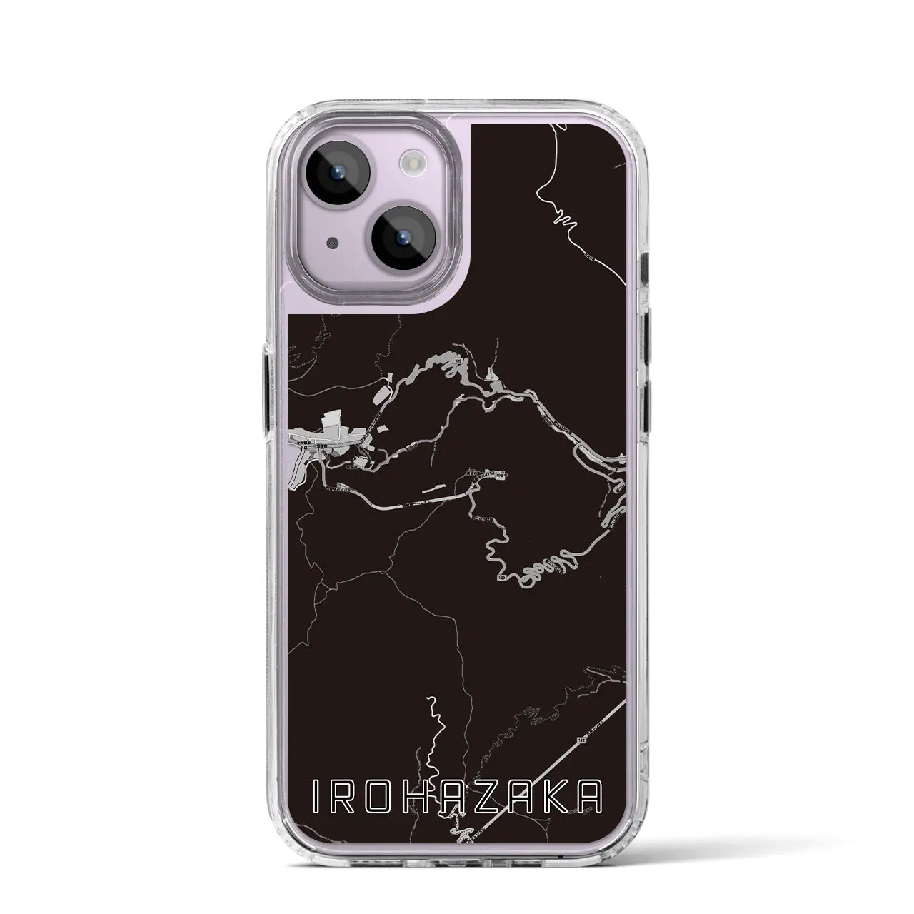 【いろは坂(栃木県)】地図柄iPhoneケース(MagSafeタイプ)