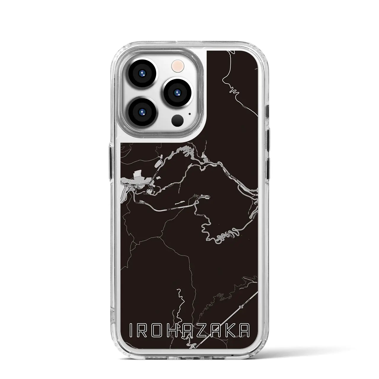 【いろは坂(栃木県)】地図柄iPhoneケース(MagSafeタイプ)