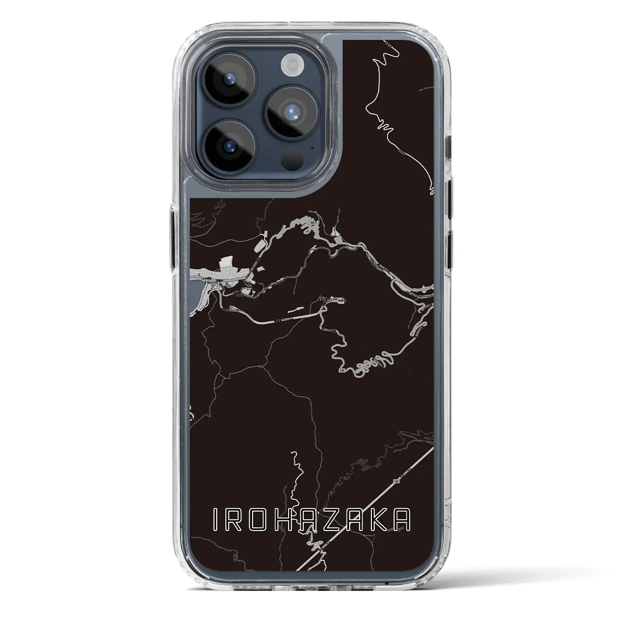 【いろは坂(栃木県)】地図柄iPhoneケース(MagSafeタイプ)