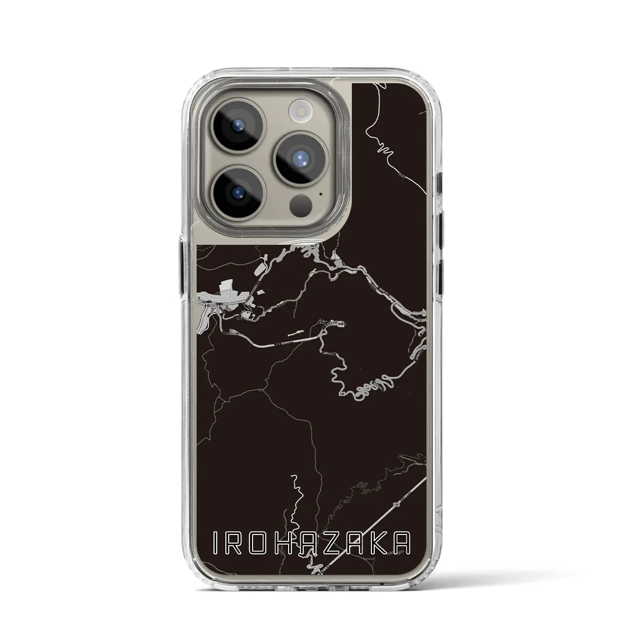 【いろは坂(栃木県)】地図柄iPhoneケース(MagSafeタイプ)