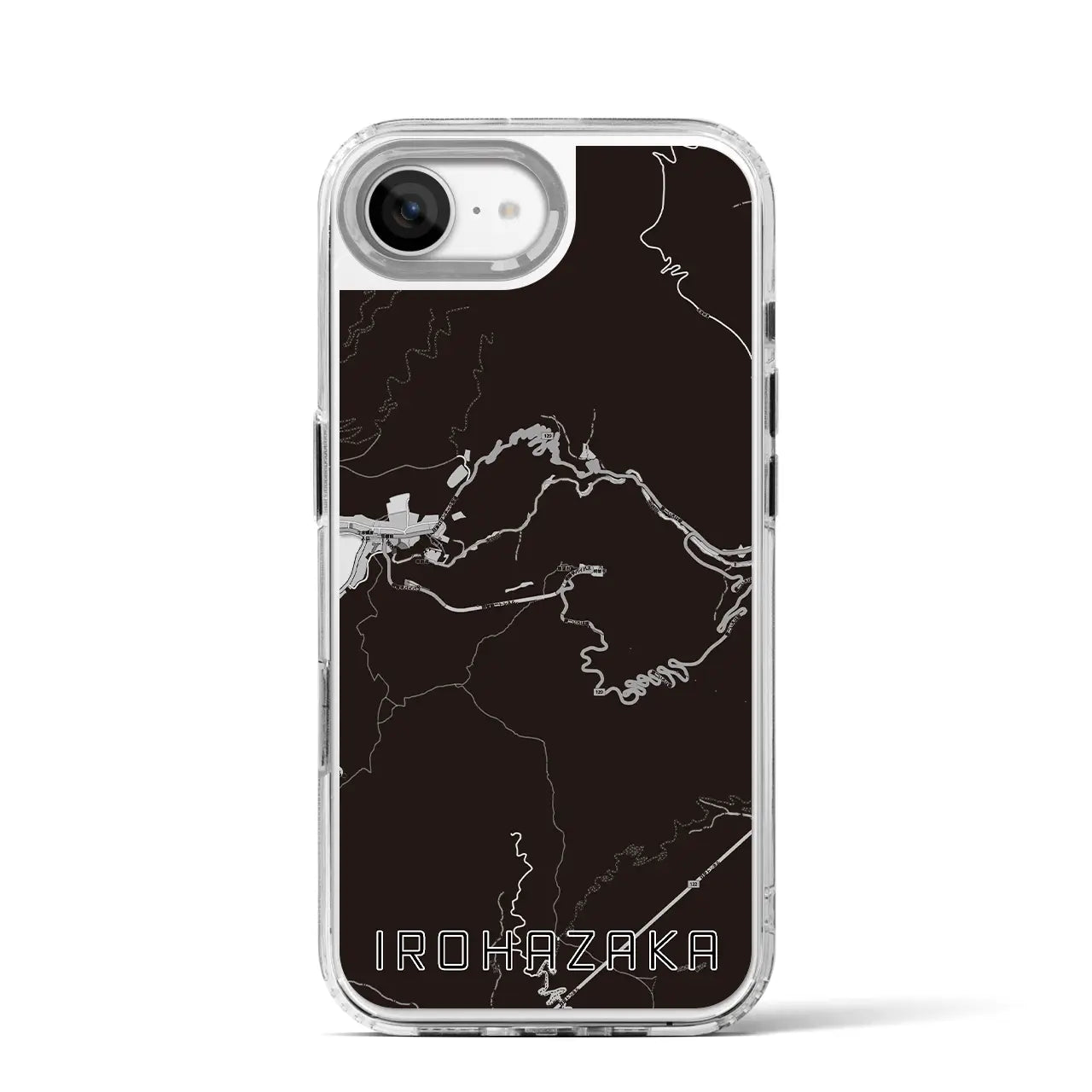 【いろは坂(栃木県)】地図柄iPhoneケース(MagSafeタイプ)