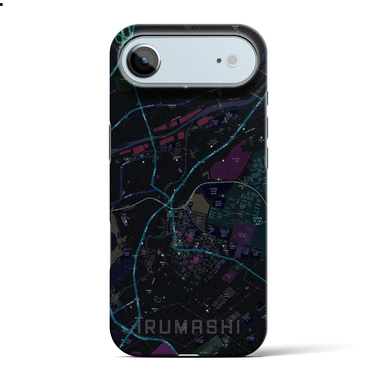 【入間市(埼玉県)】地図柄iPhoneケース(バックカバータイプ)