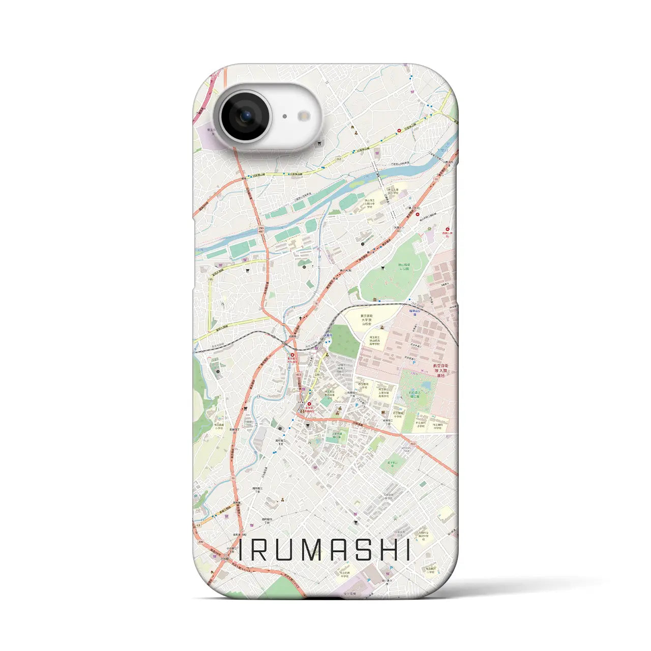 【入間市(埼玉県)】地図柄iPhoneケース(バックカバータイプ)