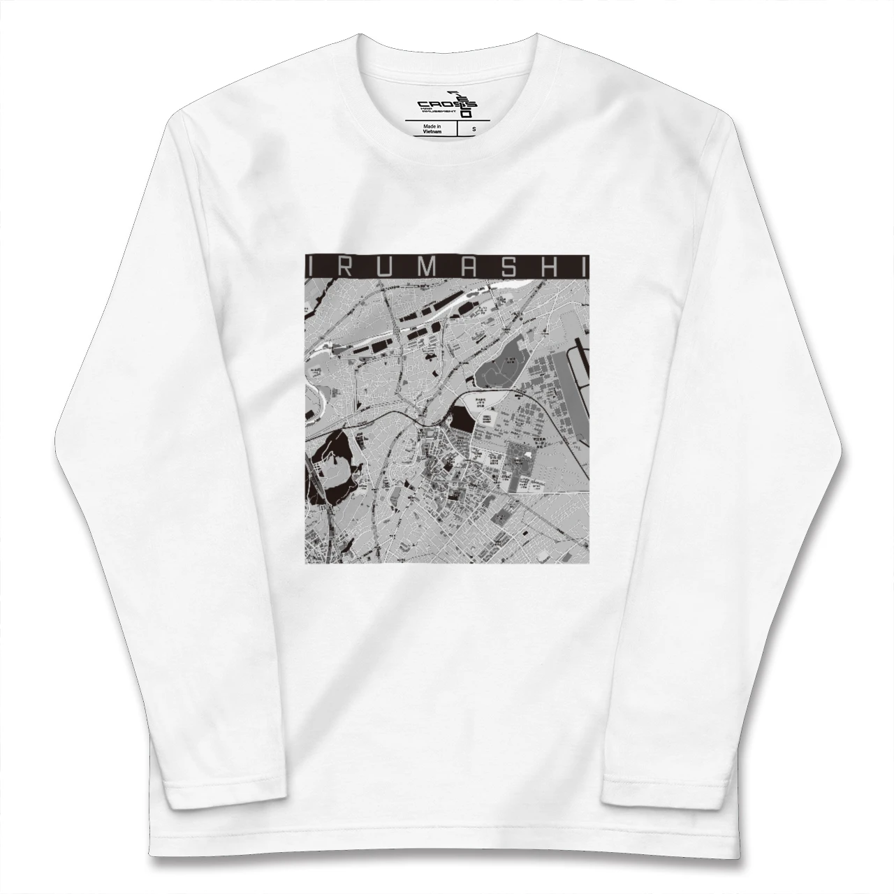 【入間市(埼玉県)】地図柄ロングスリーブTシャツ