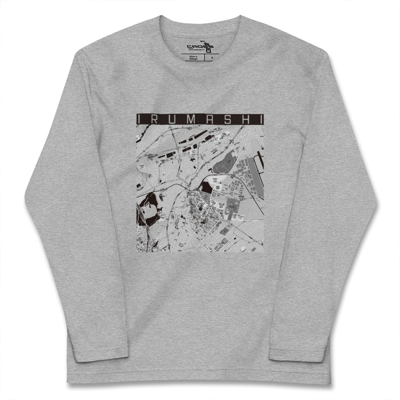 【入間市(埼玉県)】地図柄ロングスリーブTシャツ