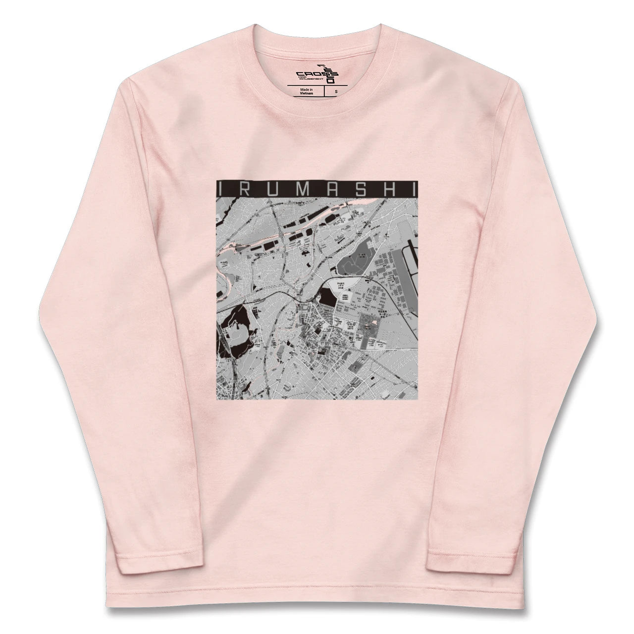 【入間市(埼玉県)】地図柄ロングスリーブTシャツ