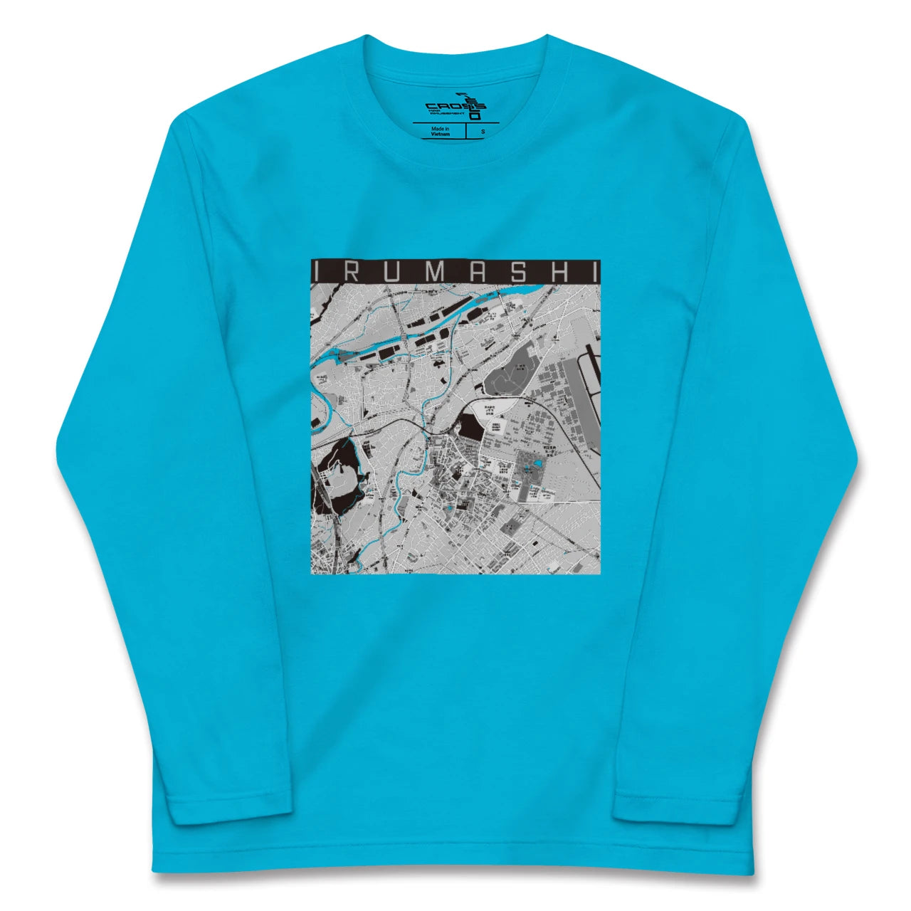 【入間市(埼玉県)】地図柄ロングスリーブTシャツ
