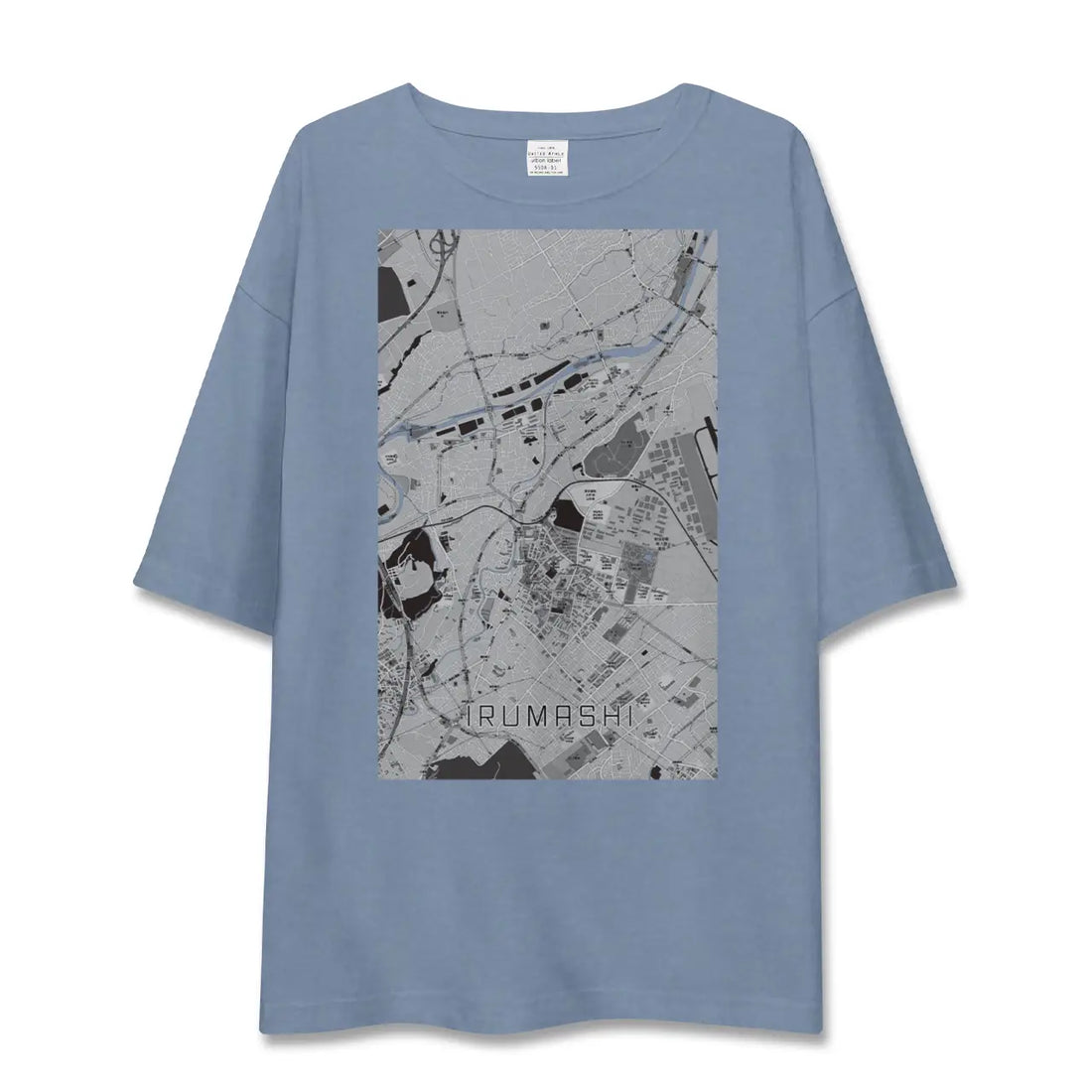 【入間市(埼玉県)】地図柄ビッグシルエットTシャツ