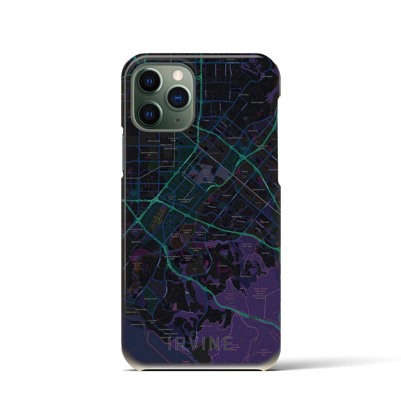 【アーバイン(アメリカ)】地図柄iPhoneケース(バックカバータイプ)