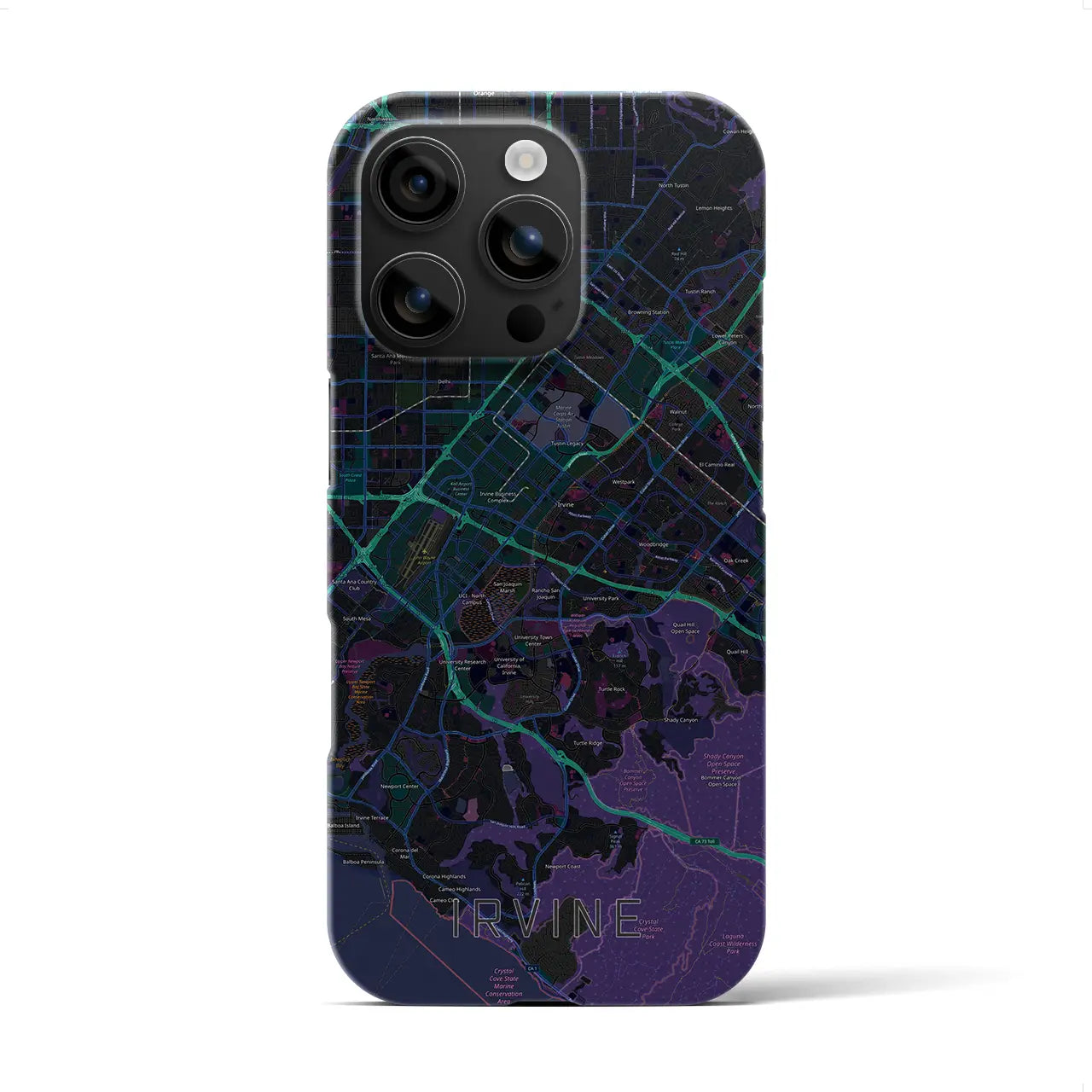 【アーバイン(アメリカ)】地図柄iPhoneケース(バックカバータイプ)