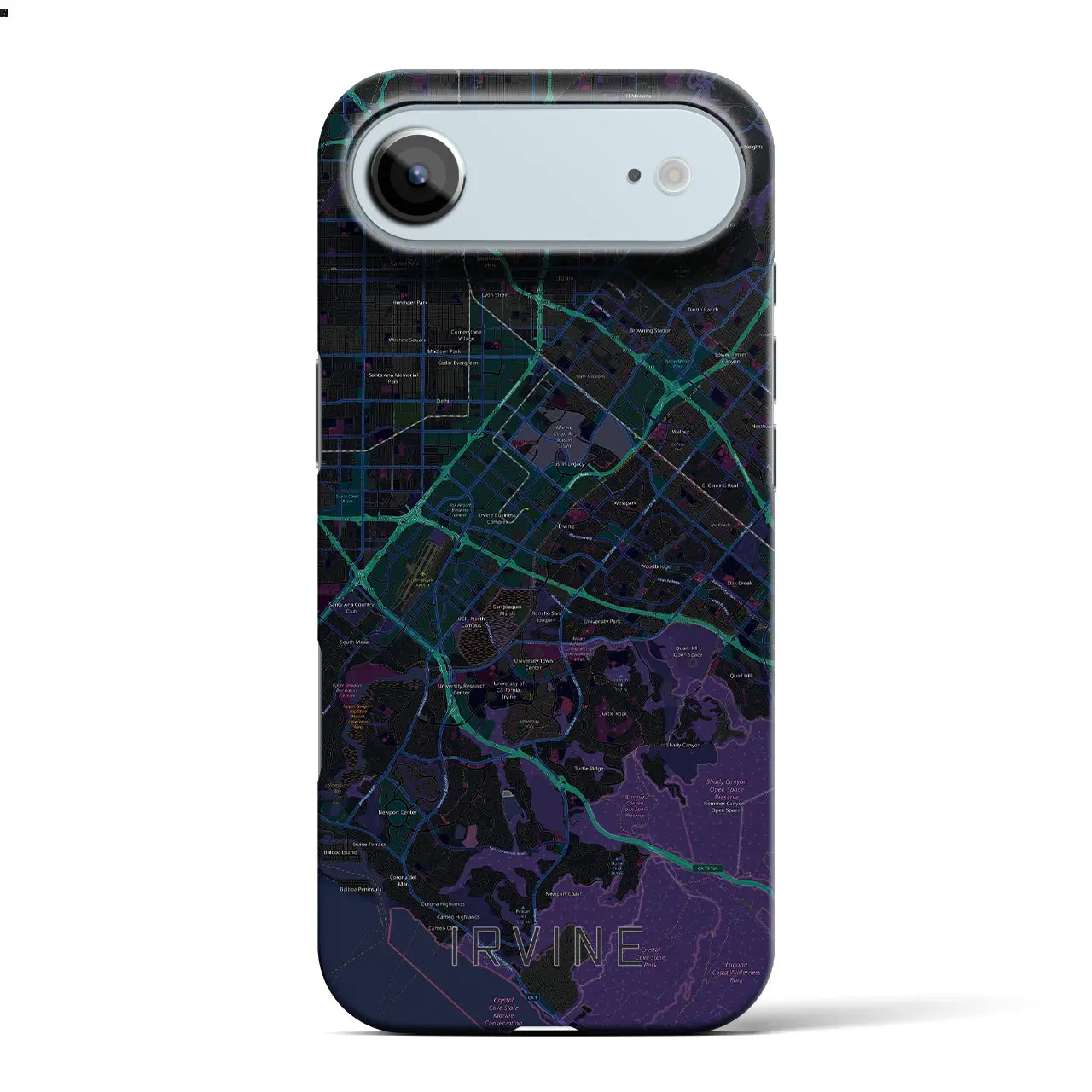 【アーバイン(アメリカ)】地図柄iPhoneケース(バックカバータイプ)