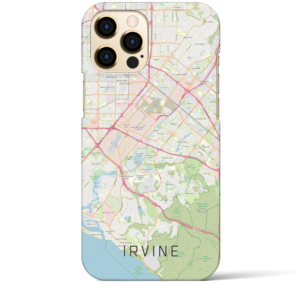 【アーバイン(アメリカ)】地図柄iPhoneケース(バックカバータイプ)