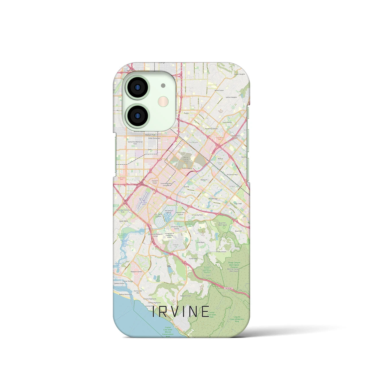 【アーバイン(アメリカ)】地図柄iPhoneケース(バックカバータイプ)
