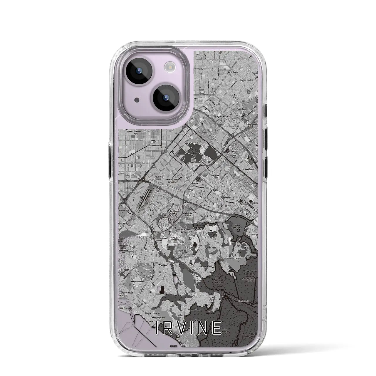 【アーバイン(アメリカ)】地図柄iPhoneケース(MagSafeタイプ)