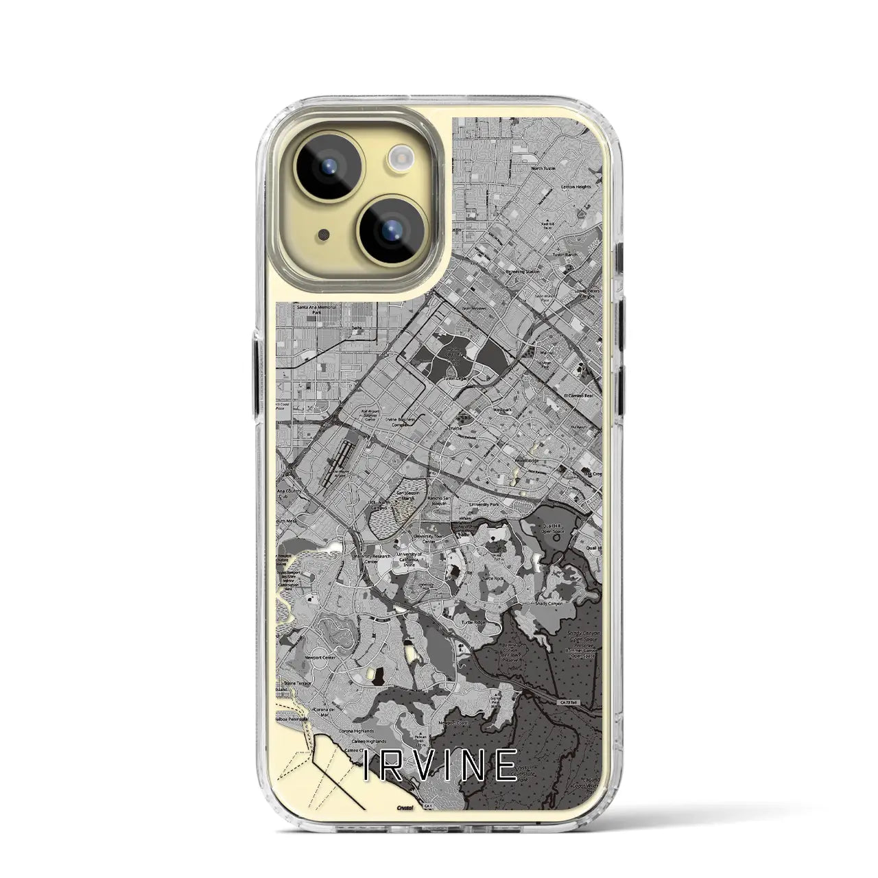 【アーバイン(アメリカ)】地図柄iPhoneケース(MagSafeタイプ)