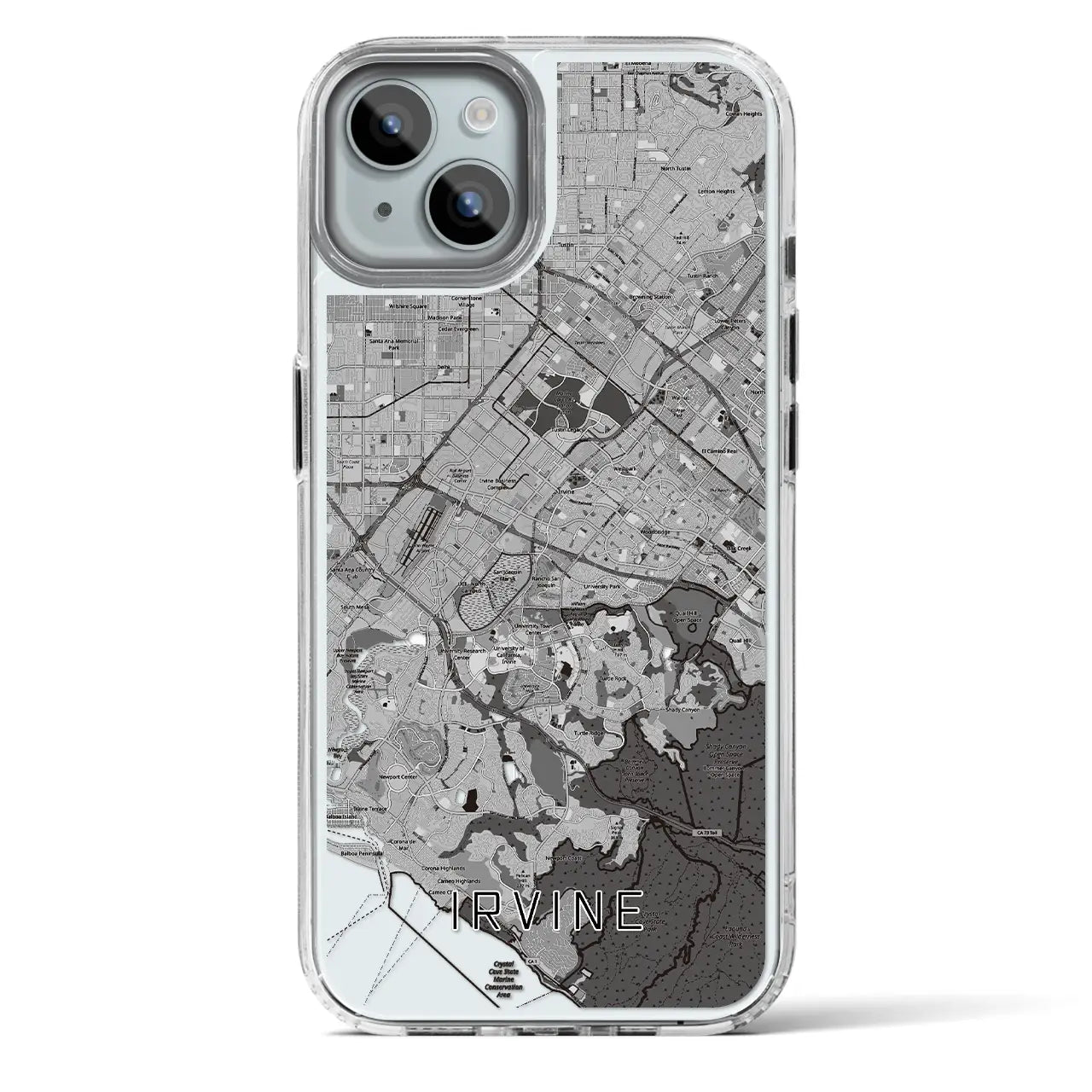 【アーバイン(アメリカ)】地図柄iPhoneケース(MagSafeタイプ)