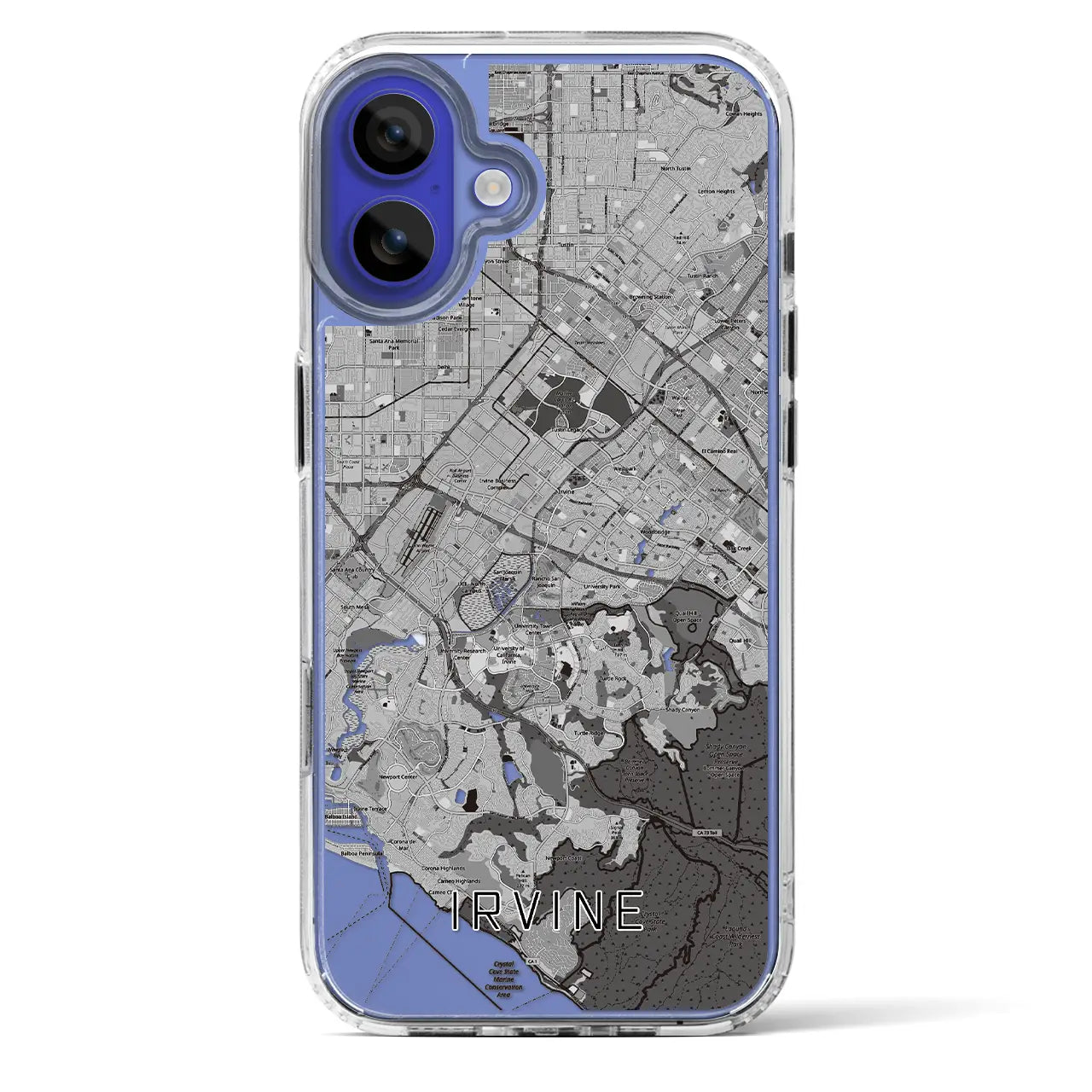 【アーバイン(アメリカ)】地図柄iPhoneケース(MagSafeタイプ)